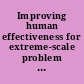 Improving human effectiveness for extreme-scale problem solving final report (assessing the effectiveness of electronic brainstorming in an industrial setting)
