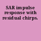SAR impulse response with residual chirps.