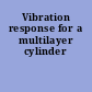 Vibration response for a multilayer cylinder
