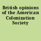 British opinions of the American Colonization Society