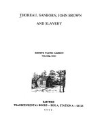 Thoreau, Sanborn, John Brown, and slavery /