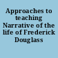 Approaches to teaching Narrative of the life of Frederick Douglass /
