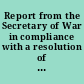 Report from the Secretary of War in compliance with a resolution of the Senate of the 13th October 1837, in relation to the Cherokee Treaty of 1835
