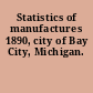 Statistics of manufactures 1890, city of Bay City, Michigan.