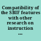 Compatibility of the SBIF features with other research on instruction for LEP students /