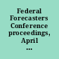 Federal Forecasters Conference proceedings, April 25, 1988 /
