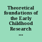 Theoretical foundations of the Early Childhood Research Institute on Measuring Growth and Development an early childhood problem-solving model.
