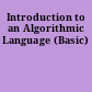 Introduction to an Algorithmic Language (Basic)