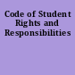 Code of Student Rights and Responsibilities