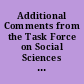Additional Comments from the Task Force on Social Sciences Textbooks, Grades Five through Eight