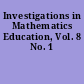 Investigations in Mathematics Education, Vol. 8 No. 1