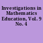 Investigations in Mathematics Education, Vol. 9 No. 4