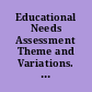 Educational Needs Assessment Theme and Variations. Abstracts of Models Presented (Oakland, California, April 7-9, 1976)