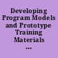 Developing Program Models and Prototype Training Materials to Meet Occupational Training Needs of Adult Women Offenders from a Correctional Institution. Final Report