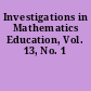Investigations in Mathematics Education, Vol. 13, No. 1