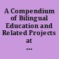 A Compendium of Bilingual Education and Related Projects at the National Institute of Education