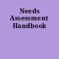 Needs Assessment Handbook