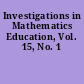 Investigations in Mathematics Education, Vol. 15, No. 1