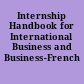 Internship Handbook for International Business and Business-French
