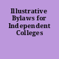 Illustrative Bylaws for Independent Colleges