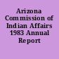 Arizona Commission of Indian Affairs 1983 Annual Report