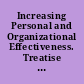 Increasing Personal and Organizational Effectiveness. Treatise No. 2 "Characteristics of Effective Organizations."