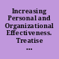 Increasing Personal and Organizational Effectiveness. Treatise No. 3 "Understanding Sources of Organizational Conflict and Conflict Management Strategies."