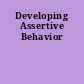 Developing Assertive Behavior