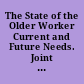 The State of the Older Worker Current and Future Needs. Joint Hearing before the Select Committee on Aging and the Subcommittee on Employment Opportunities of the Committee on Education and Labor. House of Representatives, One Hundredth Congress, Second Session (September 14, 1988)