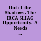 Out of the Shadows. The IRCA SLIAG Opportunity. A Needs Assessment of Educational Services for Eligible Legalized Aliens in California under the State Legalization Impact Assistance Grants Program of the Immigration Reform and Control Act of 1986. Commission Report 89-10.