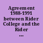 Agreement 1988-1991 between Rider College and the Rider College Chapter of the American Association of University Professors