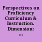 Perspectives on Proficiency Curriculum & Instruction. Dimension: Language '84-'85. Report on the Southern Conference on Language Teaching (1984 and 1985) /
