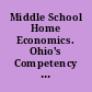 Middle School Home Economics. Ohio's Competency Analysis Profile