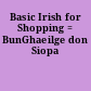 Basic Irish for Shopping = BunGhaeilge don Siopa
