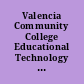 Valencia Community College Educational Technology Plan, 2000-2004