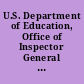 U.S. Department of Education, Office of Inspector General Semiannual Report to Congress, October 1, 2000-March 31, 2001