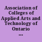 Association of Colleges of Applied Arts and Technology of Ontario Annual Report, 2000