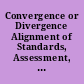 Convergence or Divergence Alignment of Standards, Assessment, and Issues of Diversity /
