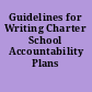 Guidelines for Writing Charter School Accountability Plans