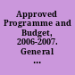 Approved Programme and Budget, 2006-2007. General Conference, Thirty-Third Session, Paris, 2005 (33 C 5)