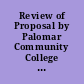 Review of Proposal by Palomar Community College District to Establish the North Palomar Educational Center. Commission Report 08-13