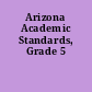 Arizona Academic Standards, Grade 5