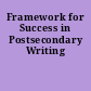 Framework for Success in Postsecondary Writing