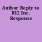 Author Reply to K12 Inc. Response