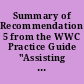 Summary of Recommendation 5 from the WWC Practice Guide "Assisting Students Struggling with Reading Response to Intervention and Multi-Tier Intervention for Reading in the Primary Grades"