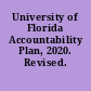 University of Florida Accountability Plan, 2020. Revised.