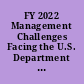 FY 2022 Management Challenges Facing the U.S. Department of Education.