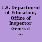 U.S. Department of Education, Office of Inspector General FY 2015 Annual Plan.