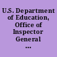 U.S. Department of Education, Office of Inspector General FY 2013 Annual Plan.