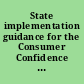 State implementation guidance for the Consumer Confidence Report (CCR) Rule